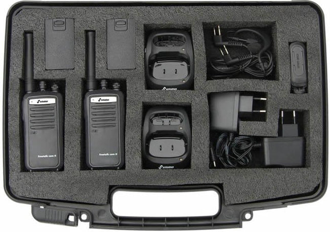 Stabo 20261 Two-Way Radios 16 Canales 446.00625-446.19375 Mhz Negro