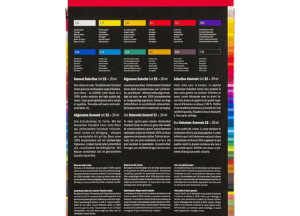 Talens Amsterdam Standard Series Set Acrílicos Selección General Tubo 20ml Estuche 12 Ud