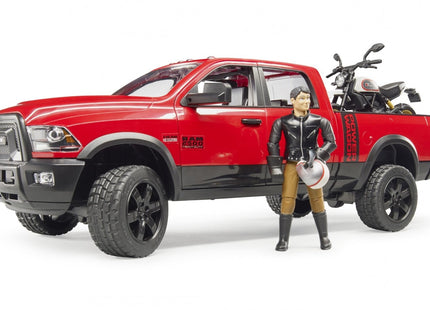 Bruder Ram 2500 Power Wagon Con Ducati Desert Sled Y Conductor