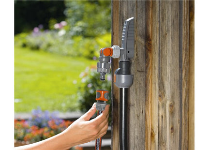 Gardena 8254-20 Tapón De Agua Grifo Gris / Naranja, 26,5 Mm (G 3/4 ")