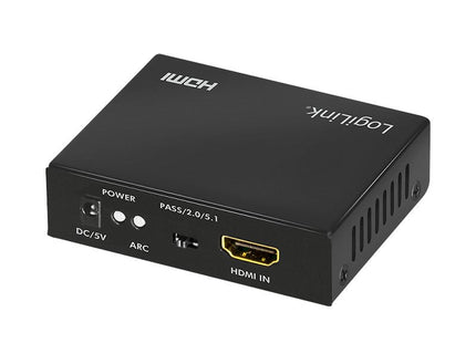 Extractor De Audio Logilink Hdmi, 2ch / 5.1ch, Spdif, 4k / 60hz, Negro.