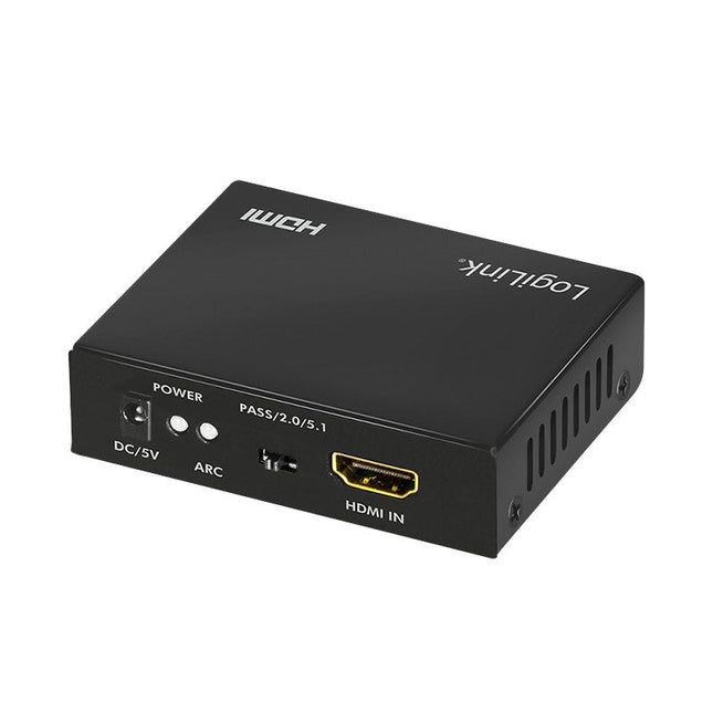 Extractor De Audio Logilink Hdmi, 2ch / 5.1ch, Spdif, 4k / 60hz, Negro.