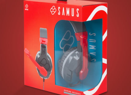 Auriculares Gaming Con Micrófono Fr-Tec Samus Jack 3.5 Rojos