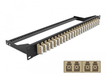 Delock 19" Lwl Patchpanel 24 Port Lc Quad Beige
