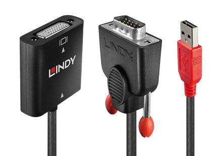 Lindy Convertidor Vga A Dvi-D 1920x1200 Alimentación Por Usb