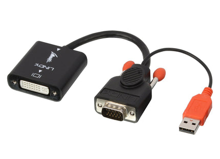 Lindy Convertidor Vga A Dvi-D 1920x1200 Alimentación Por Usb