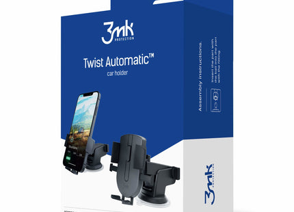 EAN 5903108450393 - 3MK Twist Automatic Car Holder Soporte pasivo Teléfono móvil/smartphone Negro imagen 6