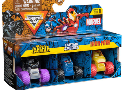 Spin Master Monster Jam Marvel Mini Monster Trucks 3er-Pack, Spielfahrzeug 6070229