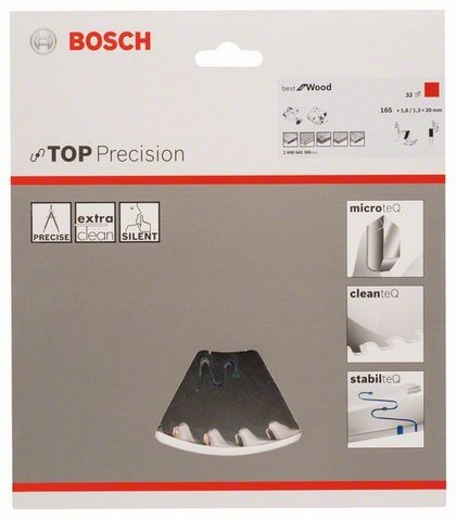 Bosch Circ. Hoja De Sierra Bs Wo H 165x20-32