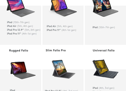 Logitech Combo Touch Funda Con Teclado (Esp) Para Ipad Pro 11 Pulgadas (1a, 2a, 3a Gen - 2018, 2020, 2021), Teclado Retroiluminado Extraíble, Trackpad