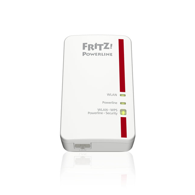 Avm Fritz! Powerline 1240e Wlan 1200mbit/S Ethernet Wifi Rojo, Color Blanco 2pieza(S) Adaptador De R