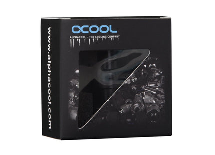 Alphacool Icicle Acoplamiento De Liberación Rápida G1/4 Ig - Negro Profundo (Negro Mate))