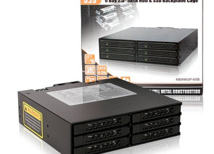 Icy Dock Mb996sp-6sb Panel Bahía Disco Duro Negro