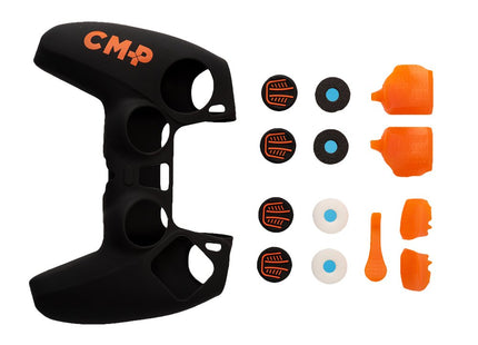 Kit Funda Silicona Fr-Tec Control Mod Pro Para Mando Ps5 Negro