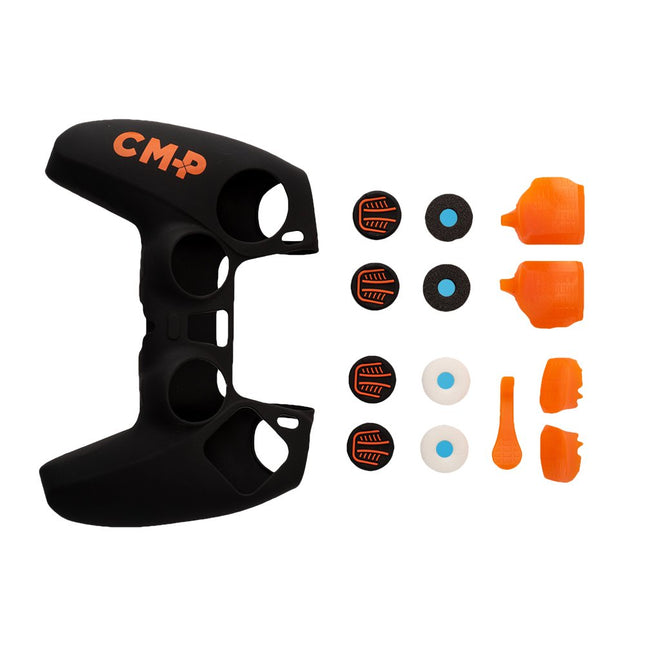 Kit Funda Silicona Fr-Tec Control Mod Pro Para Mando Ps5 Negro