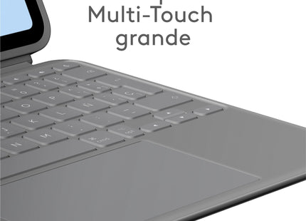 Logitech Combo Touch Caja De Teclado Y Folio Con Panel Táctil Luz Trasera Apple Smart Connector Qwerty Español Gris Oxford