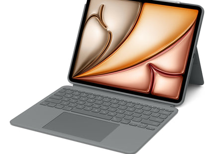 Logitech Combo Touch Caja De Teclado Y Folio Con Panel Táctil Luz Trasera Apple Smart Connector Azerty Francés Gris Oxford Para Apple 13-Inch Ipad Air (M2)