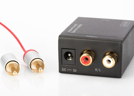 Digitus Convertidor Digital A Analógico Conector Rca Coaxial/Toslink Con Adaptador De Red