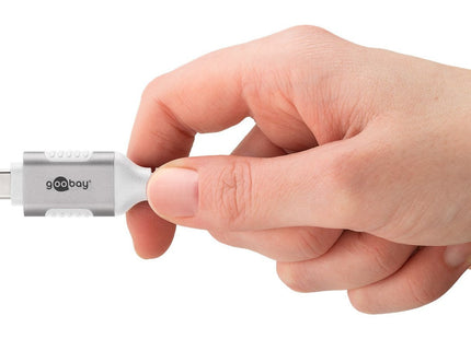 Cable Ethernet Goobay Usb-C 3.2 Gen2 Macho > Rj-45 Macho, Adaptador Lan Blanco, 3 Metros, Cubierta Textil Trenzada 74177