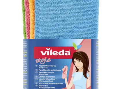 Bayeta Microfibra Colors Xl 4 Unid 167355 Vileda