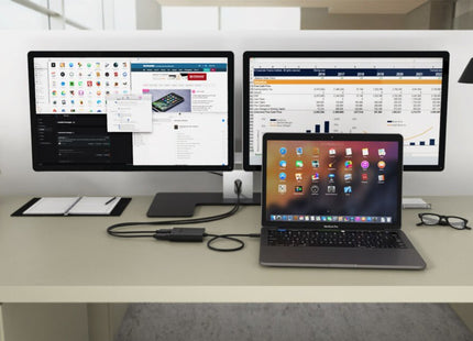 I-Tec Usb-C Dual 4k 60hz Single 8k 30hz Hdmi Video Adapter 2x Hdmi Port