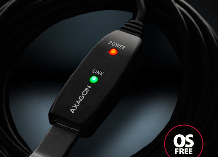 EAN 8595247902344 - Axagon ADR-215 USB 2.0 A-M -> A-F active extension/repeater cable 15m - Kabel - Digital/Daten cable USB U imagen 6