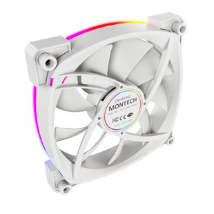 Ventilador  Pc Montech Rx120 Pwm 120x120x25  Blanco, 120 Mm Rx120 Pwm White