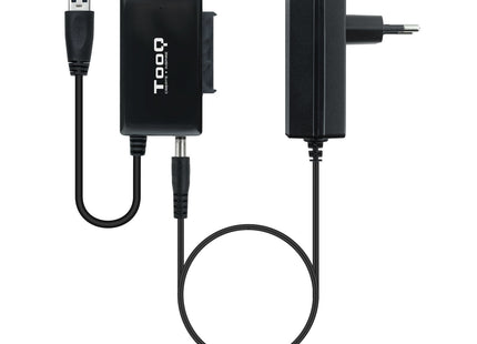 Tooq Adaptador Usb 3.0 Usb-A A Sata Para Discos Duros De 2.5? Y 3.5? Con Alimentador - Negro