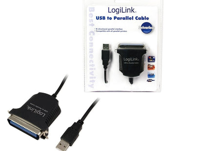 Logilink Adaptador Usb Macho / Paralelo Macho