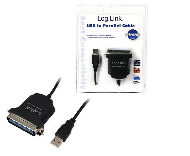 Logilink Adaptador Usb Macho / Paralelo Macho