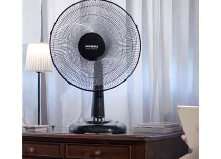 Ventilador De Sobremesa Mondial V67 Turbo Fan 75w 6 Aspas 40cm 3 Velocidades Oscilante Silencioso