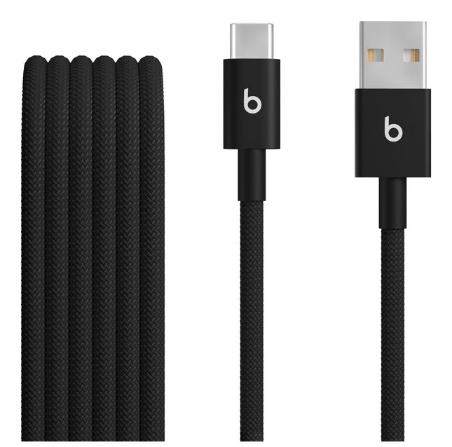 Beats Usb-A To Usb-C Woven Cable (1.5 M) - Bolt Black