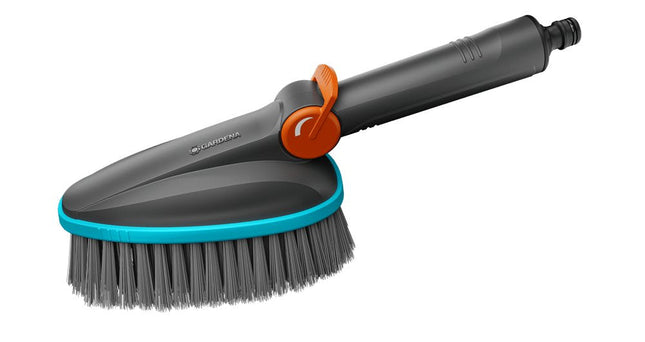 Gardena Cepillo De Mano Cleansystem M Suave, Cepillo De Lavado Gris/Turquesa, Banda De Plástico Suave En Todo El Perímetro 18842-20