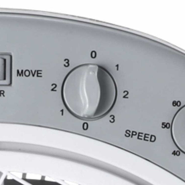 Ventilador De Suelo Haeger Home Wind 5 Aspas 40w Multidireccional Ø30cm 3 Velocidades Temporizador 60 Min Silencioso