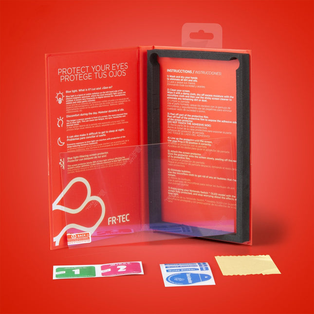 Protector De Pantalla Con Filtro De Luz Azul Fr-Tec Anti Blue Light Para Nintendo Switch Oled