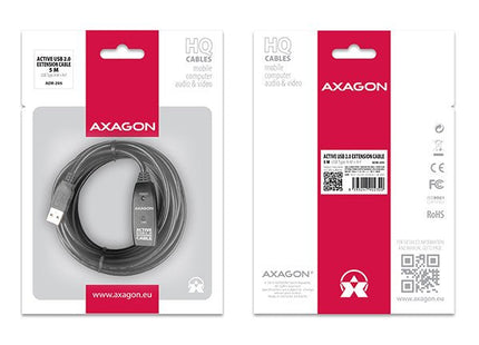 EAN 8595247902320 - Axagon ADR-205 cable USB USB 2.0 5 m USB A Negro imagen 8