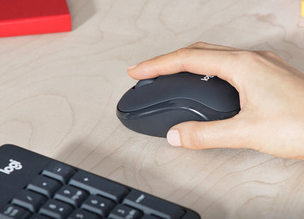 Teclado Ingles + Ratón Logitech Mk295 Usb Qwerty Internacional Ee.Uu. Grafito