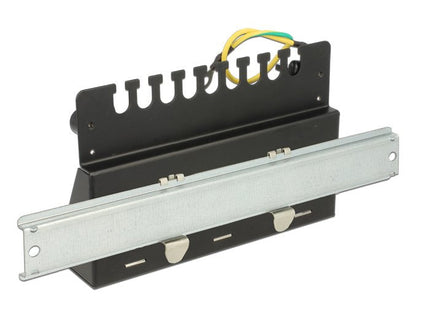 Delock 43338 Keystone Desktop Patch Panel 8 Port Black