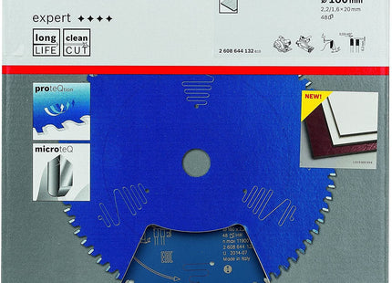 Hoja De Sierra Circular Bosch Expert Para Laminado De Alta Presión, Ø 160 Mm, 48 Dientes (Diámetro 20 Mm)