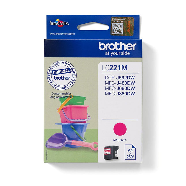 EAN 4977766747332 - Brother LC221M cartucho de tinta 1 pieza(s) Original Magenta imagen 1