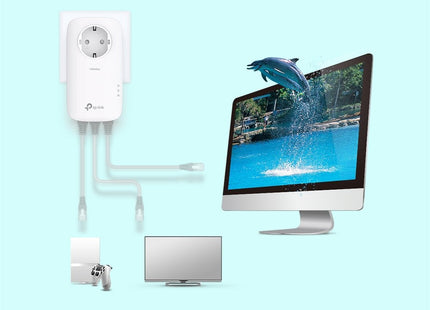 Tp-Link Powerline Tl-Pa8033p Kit Av1300 3-Port