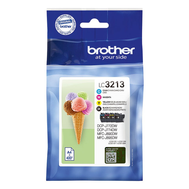 Tinta Original Brother Lc-3213val Multipack Cian Magenta Amarillo Negro