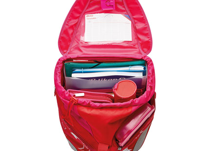 Herlitz Softlight Plus Stars&Strips Juego De Mochila Escolar Chica Poliéster Rosa, Rojo