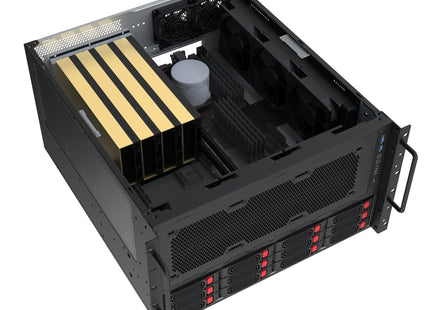 Silverstone Sst-Rm61-312, Caja De Rack Negro