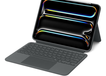 Logitech Combo Touch Caja De Teclado Y Folio Con Panel Táctil Retroiluminación Apple Smart Connector Azerty Francés Grafito Para Apple 13-Inch Ipad Pro (M4)