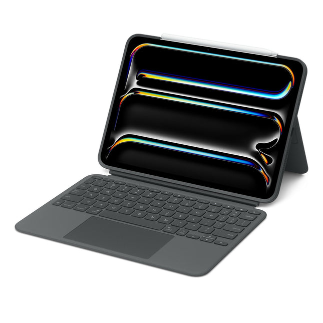 Logitech Combo Touch Caja De Teclado Y Folio Con Panel Táctil Retroiluminación Apple Smart Connector Azerty Francés Grafito Para Apple 13-Inch Ipad Pro (M4)