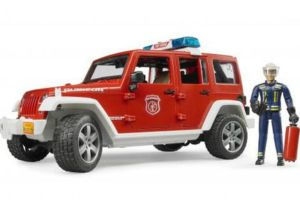 Bruder Jeep Wrangler Unlimitedrubicon Bomberos Con Muñeco 02528