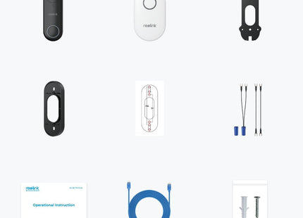 Timbre De Video Poe Con Cable Reolink D340p Smart 2k+ Con Timbre