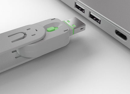 Usb Type A Port Blocker Key, Green