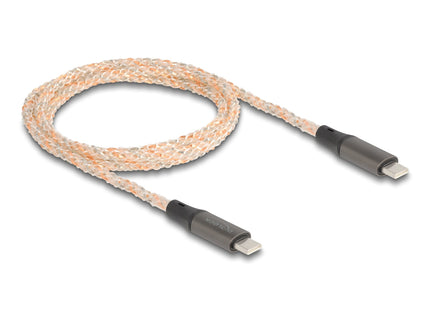 Delock 88288 Usb 2.0 Cable Usb Type-C Macho A Macho De Pd 3.0 100 W Con Iluminación Rgb, 1,20 M